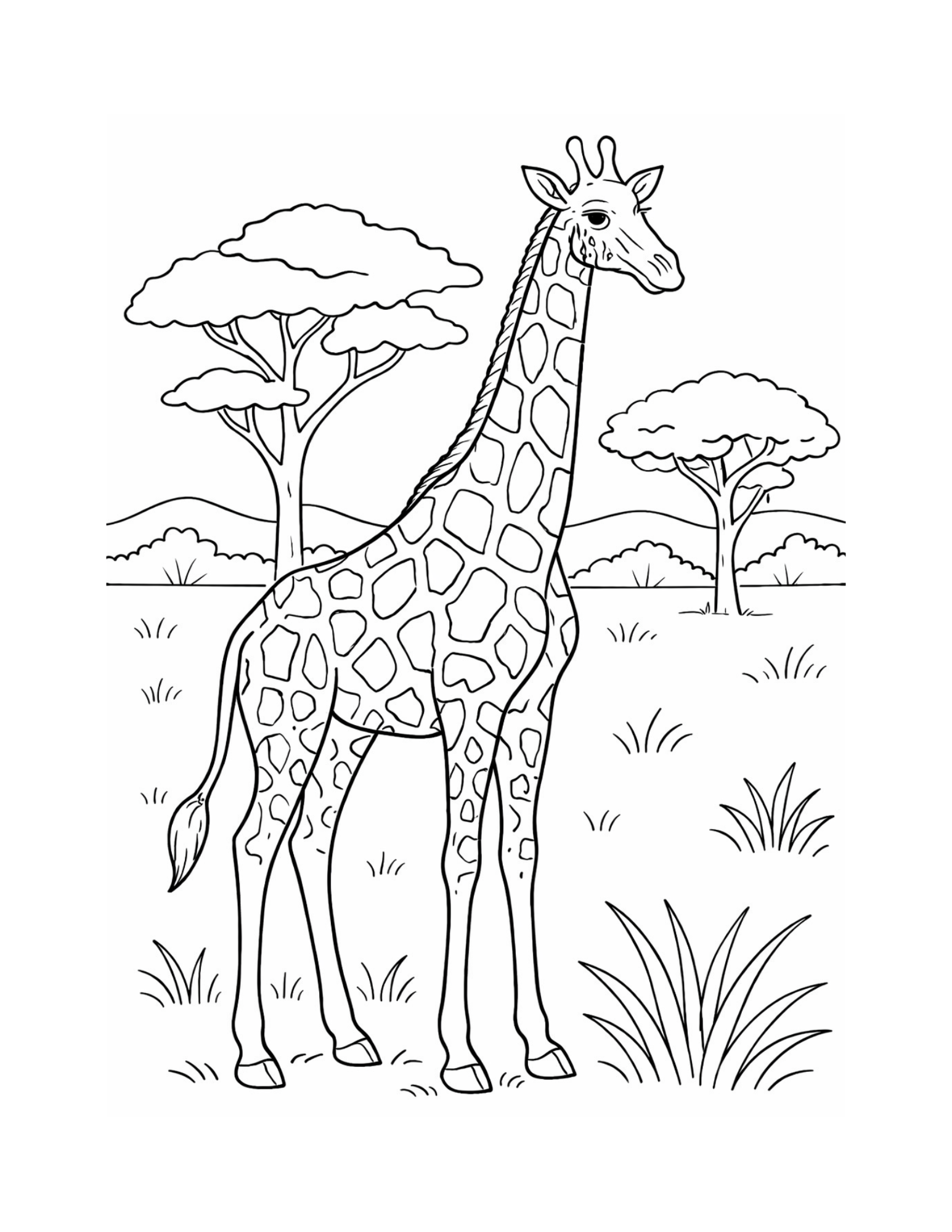 Giraffe Ruler Coloring Giraffe - Coloring Pages by Coloribelli