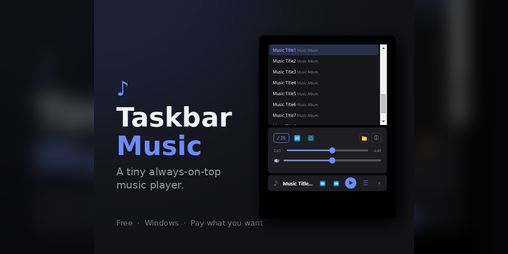 Cover image for Taskbar Music