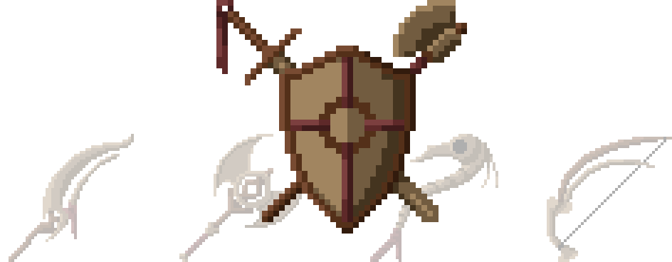 Necromancy Weapons And Armor (Pixel-Art)