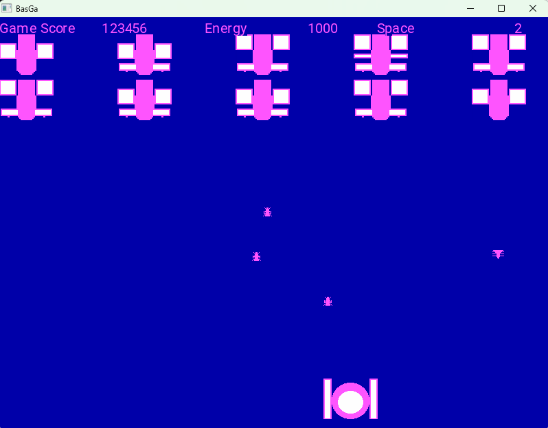BasGa – two colors for a retro space theme - Basic Pascal by DimaLink