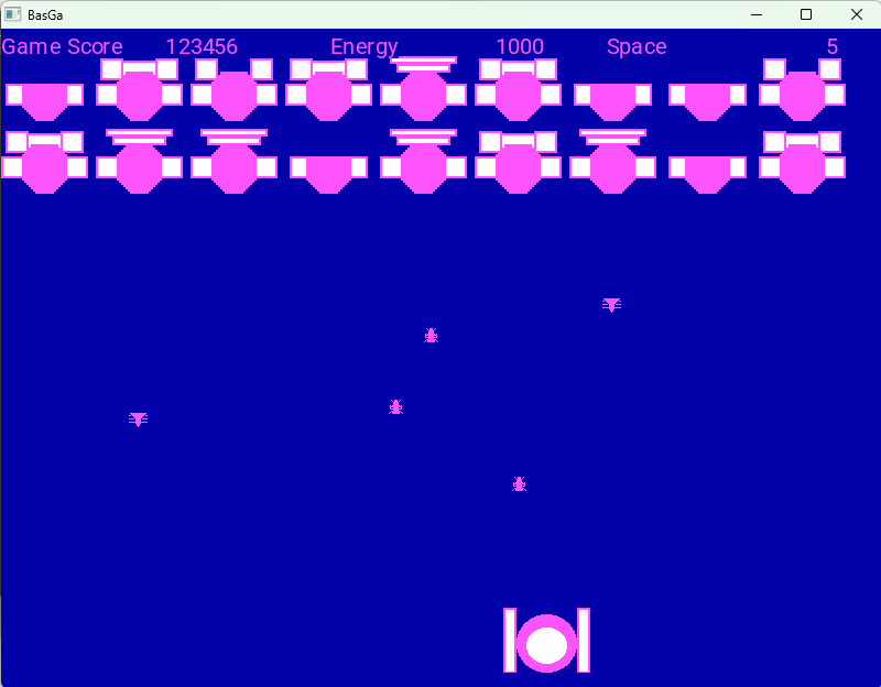BasGa – two colors for a retro space theme - Basic Pascal by DimaLink