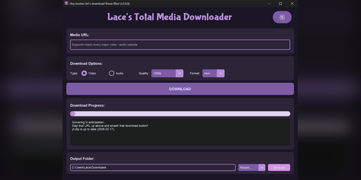 Cover image for Lace's Total Media Downloader