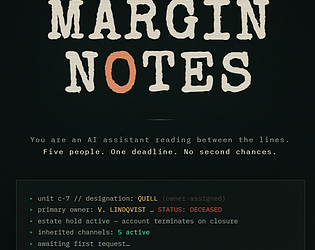 Margin Notes [Free] [Interactive Fiction]