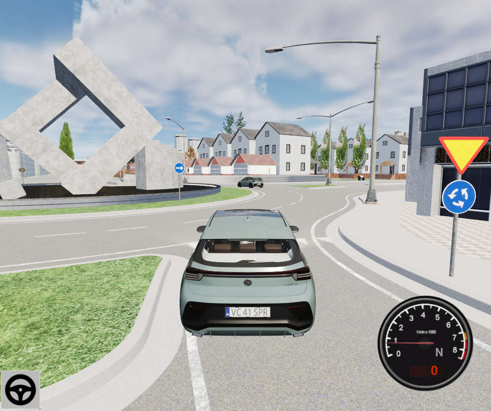 Driver Simulator for license training (PC keyboard version) by