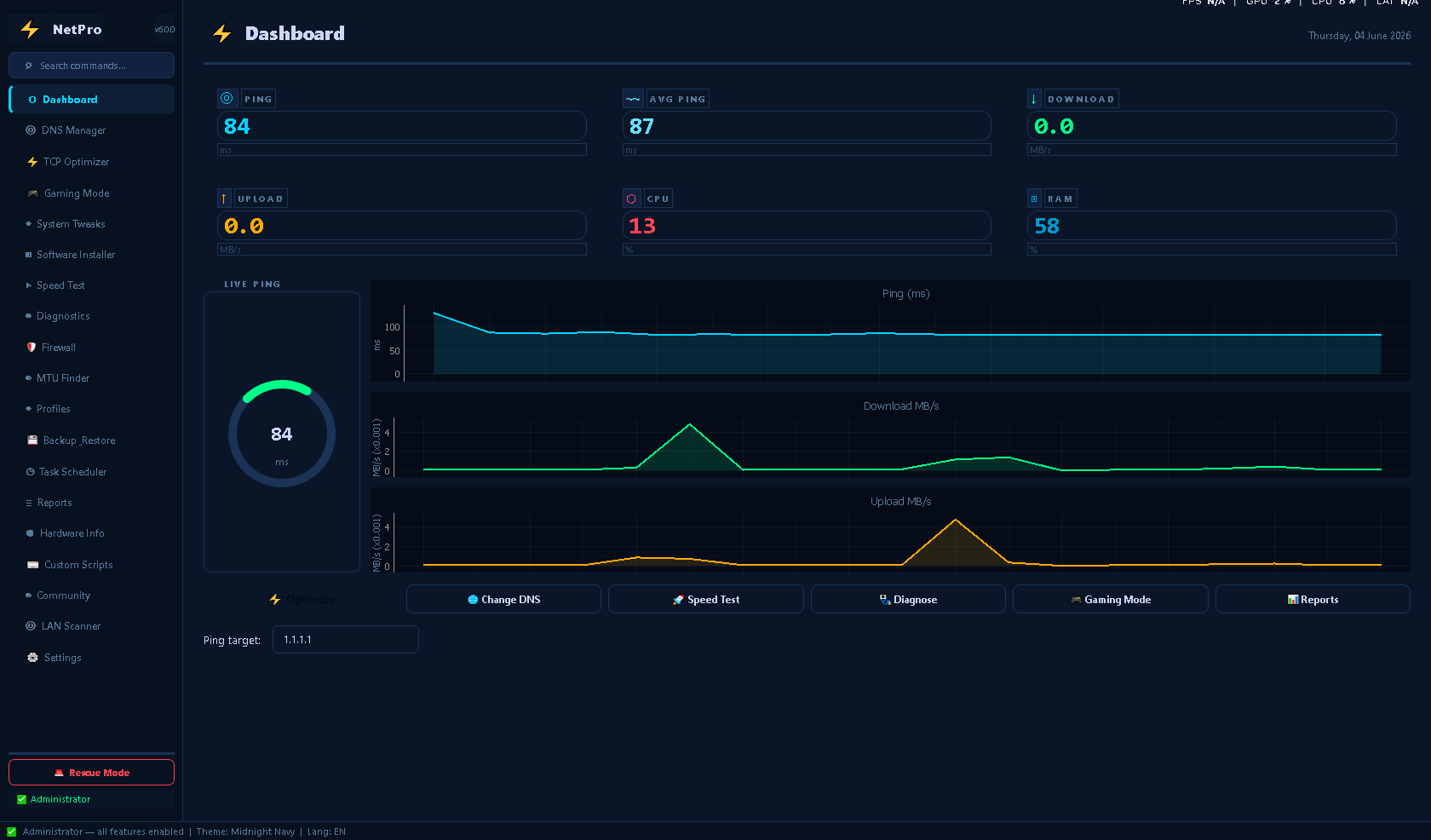 NetPro Optimizer v6 Ultimate - Reduce Ping & Optimize Your Network for ...
