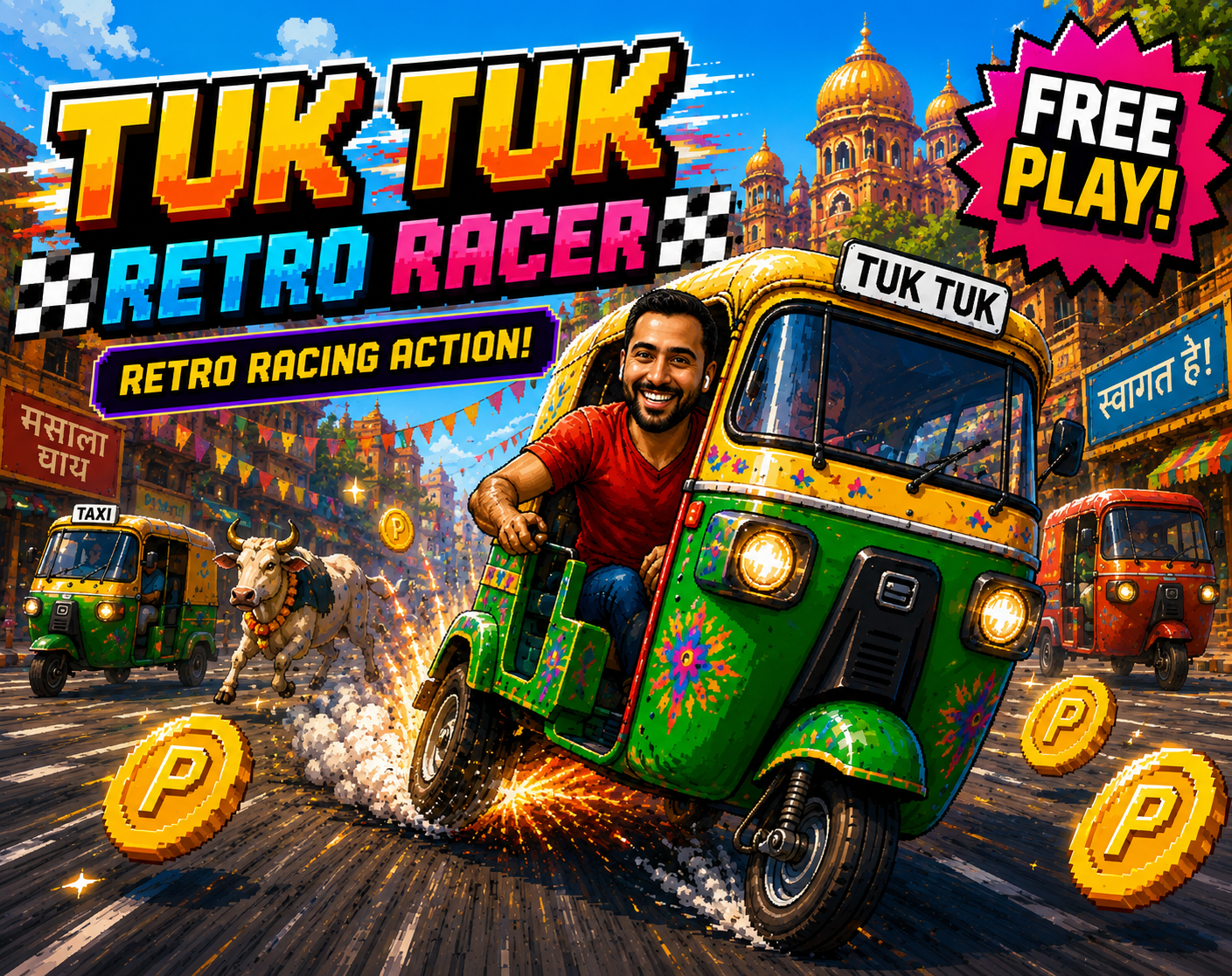 Cover image for Tuk Tuk Retro Racer