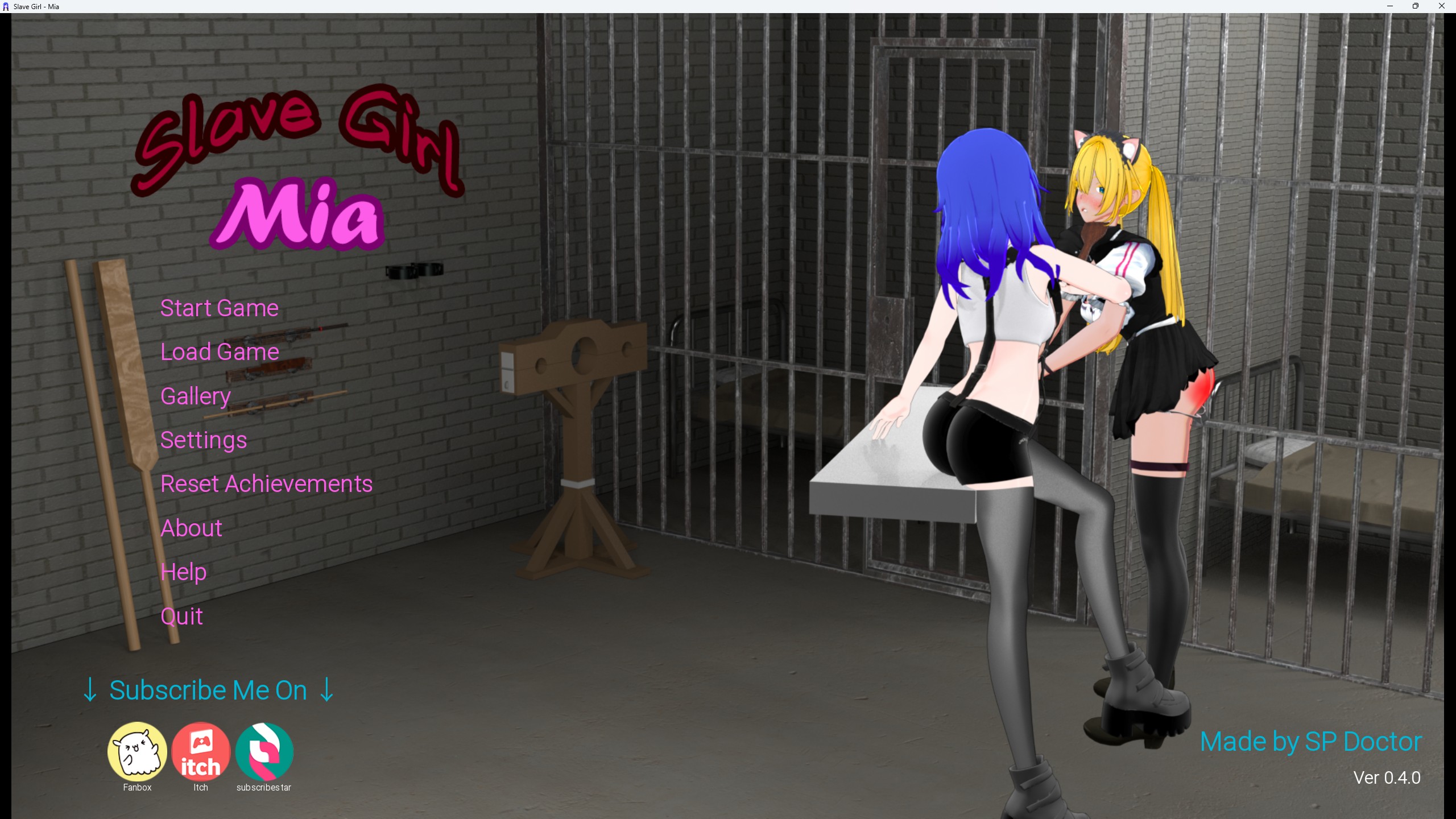 Cover image for Slave Girl Mia (For PC)- Ver 0.5.1
