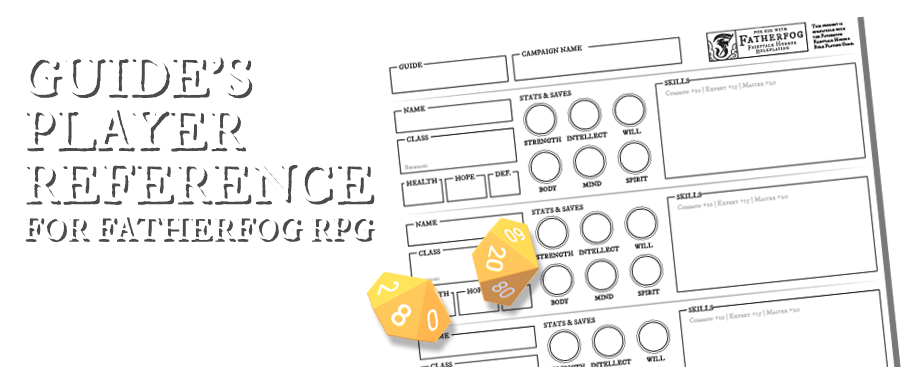 Guide's Player Reference for Fatherfog RPG by toddmoonbounce