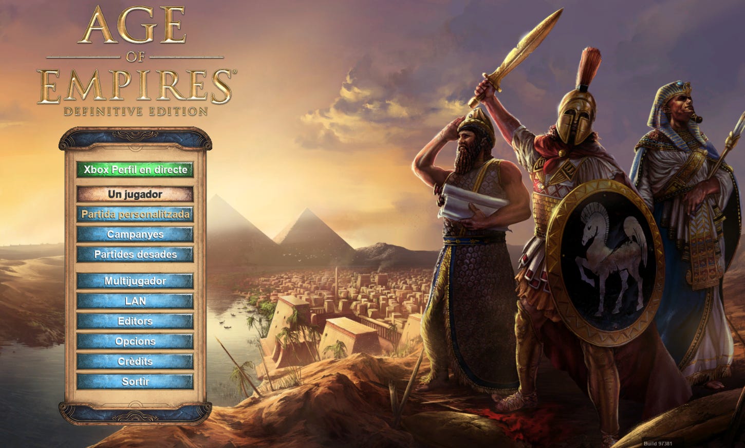 Cover image for Age of Empires Definitive Edition en català