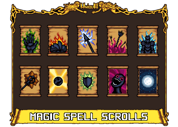 Unique Magic Spell Scrolls by Marvyra