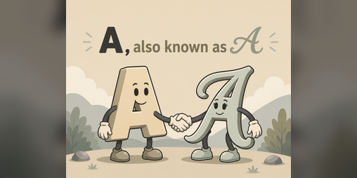 Cover image for A, also known as 𝒜