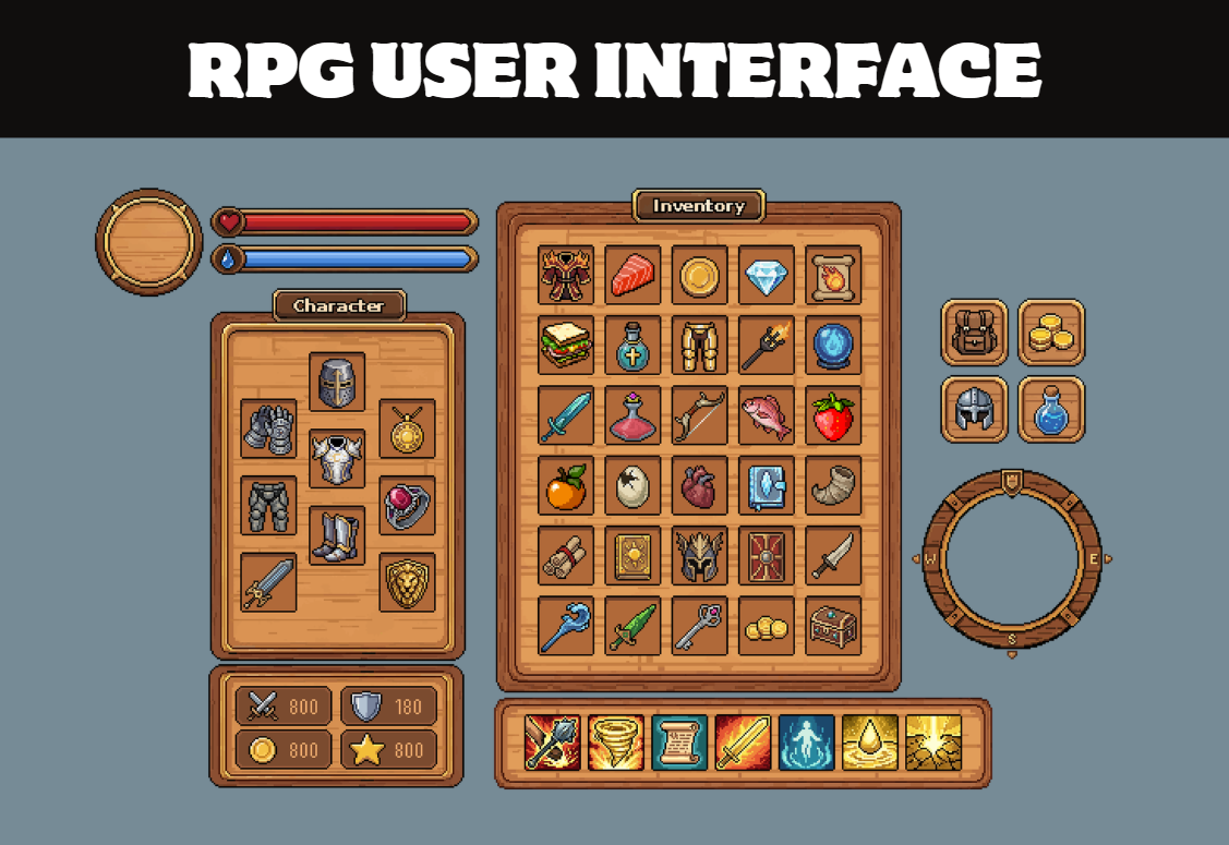 Fantasy RPG Ui User Interface