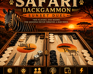 SAFARI BACKGAMMON — Sunset Duel  🦓🌅 [Free] [Strategy]