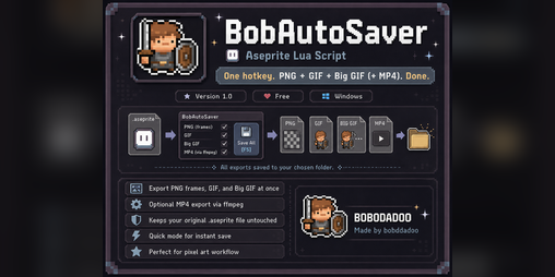 Cover image for BobAutoSaver for Aseprite