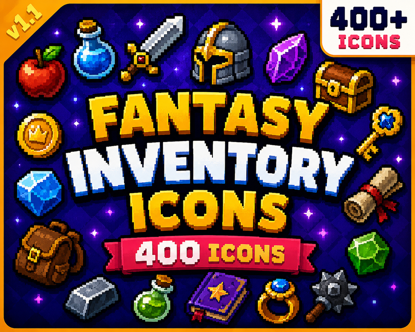 Sample Inventory Weapon Icon Fantasy Inventory Icons Vol. 1 (400 Icons) - Fantasy Inventory Icons ...