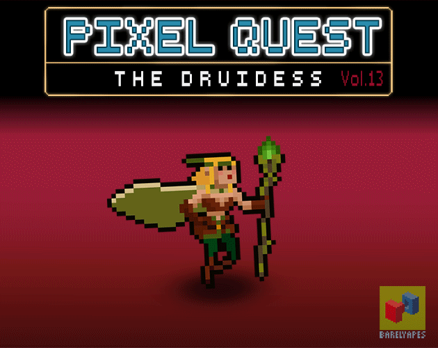 2D Pixel Quest Vol.13 - The Druidess by Barely_Games