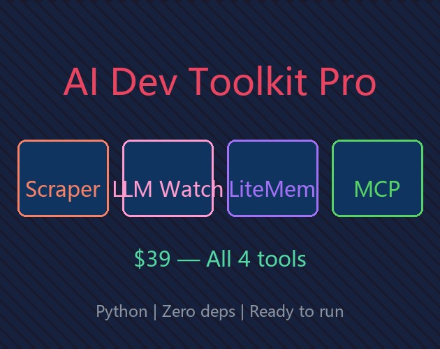 AI Dev Toolkit Pro — 4-in-1 Python Developer Suite by WDSEGA