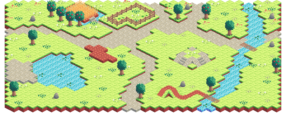 Isometric free tileset