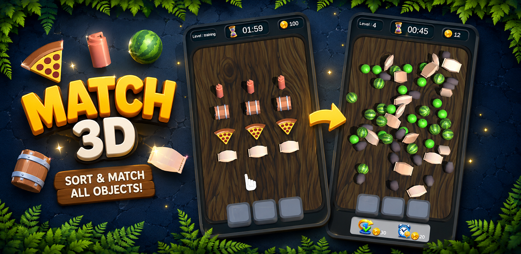 Match 3d | Same object