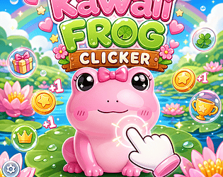 Kawaii Pink Frog Clicker — Free Idle Game