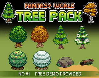 Fantasy World - Tree - Pixel Asset Pack cover
