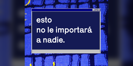 Cover image for Esto no le importará a nadie