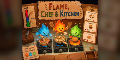 Cover image for Flame, Chef & Kitchen