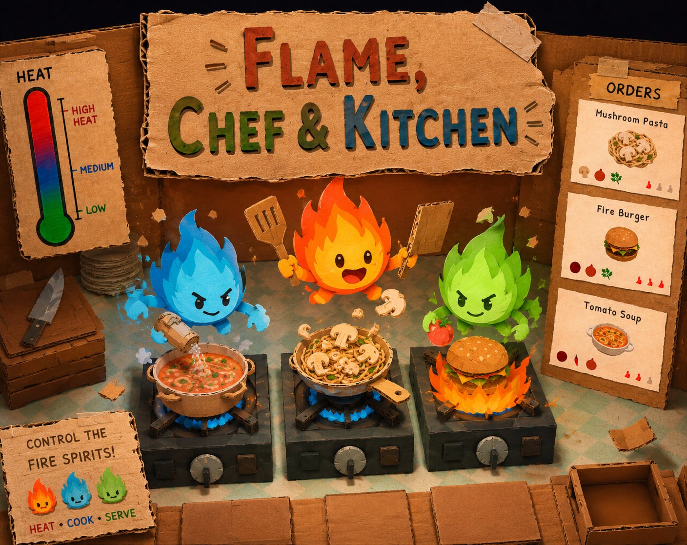 Cover image for Flame, Chef & Kitchen