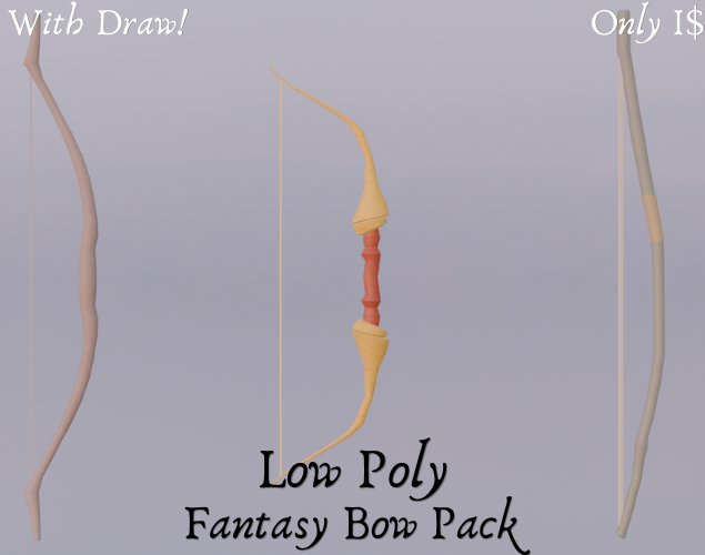1 $ | Low Poly | Fantasy Bow Pack by Top Bit Studios