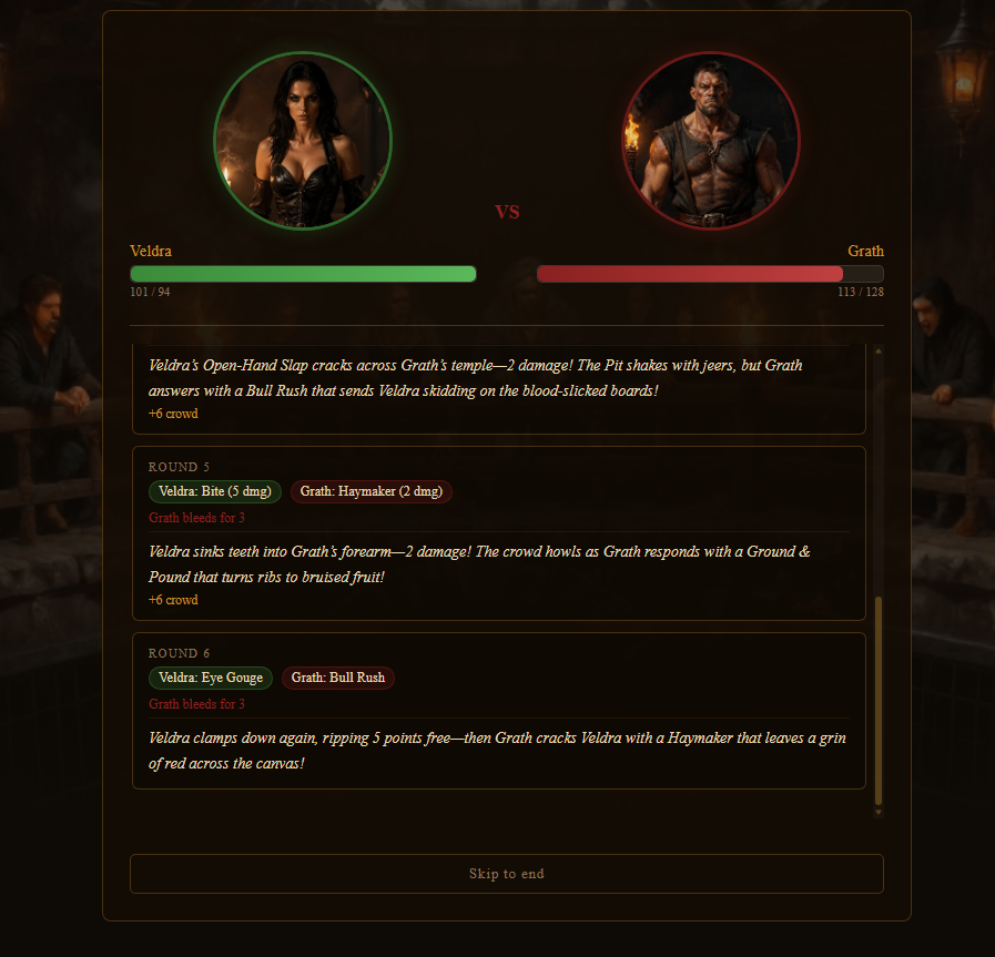 Building the Fighting Pit: Making Every Fight Feel Personal ...