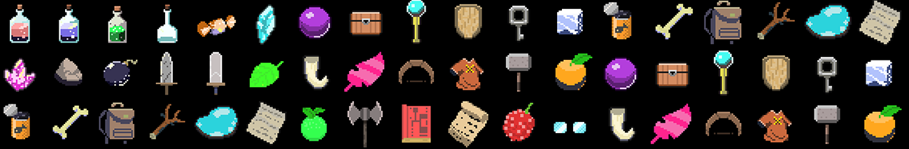 Free RPG Pixel Icons - Pack (32x32)