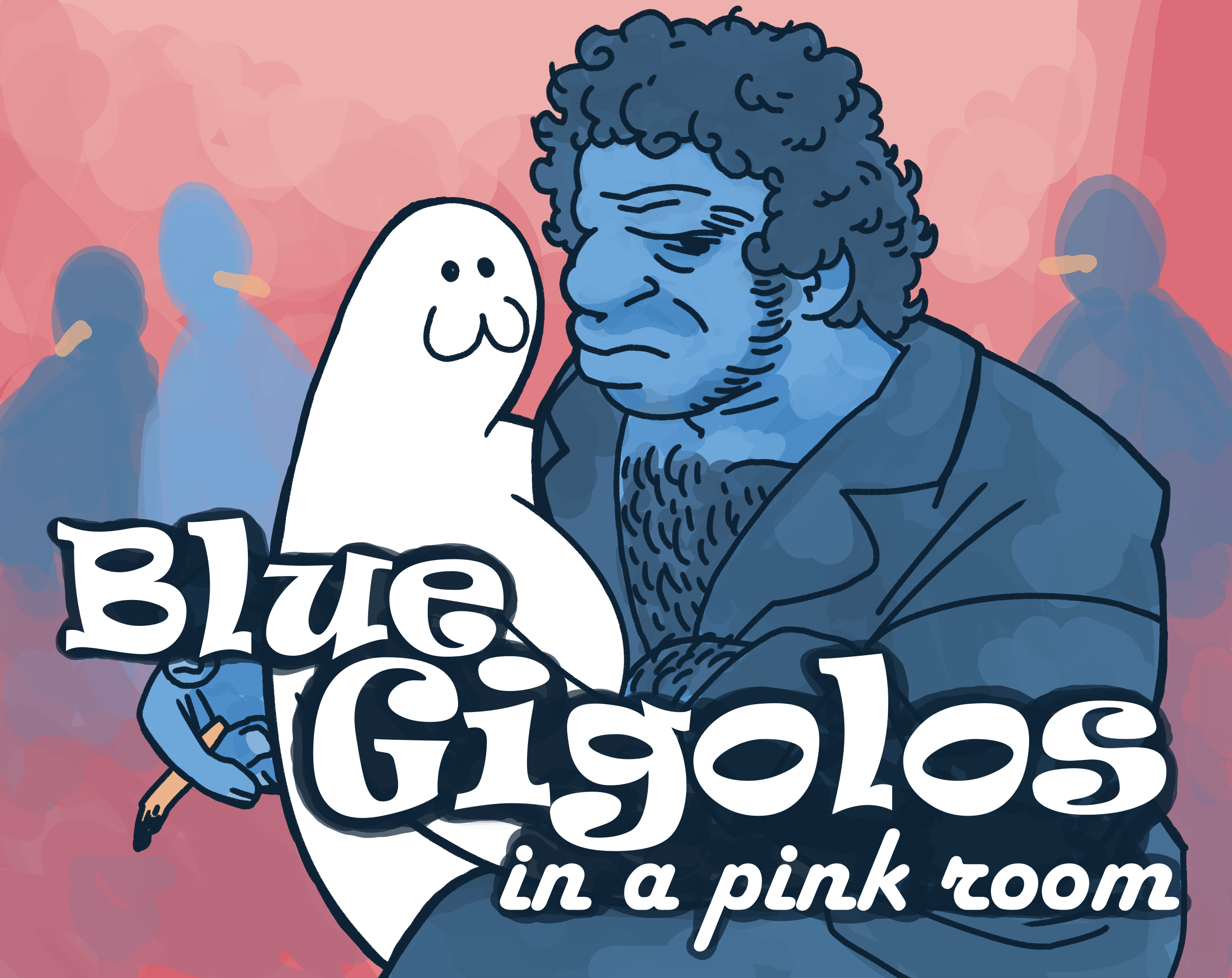 Cover image for Blue Gigolos in a Pink Room