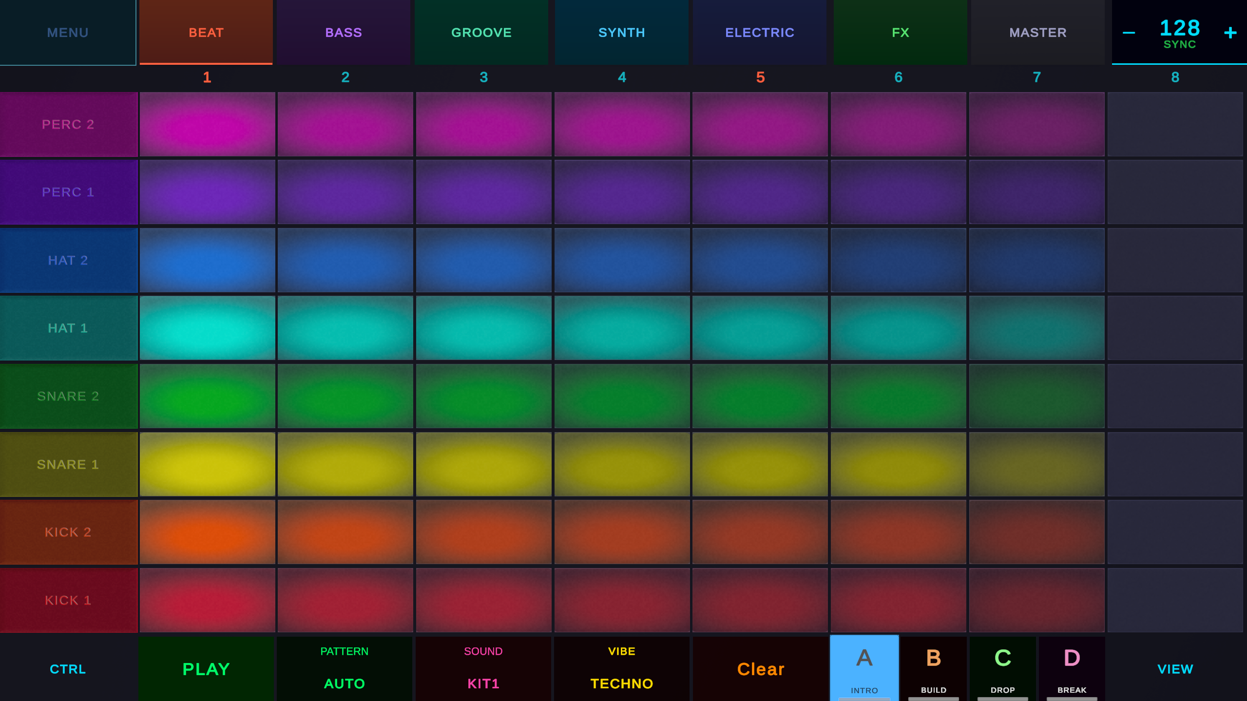 New drum machine look