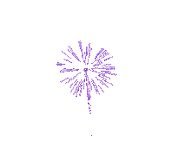 Jogo de fogos de artifício roxos explodem sprites de efeito de