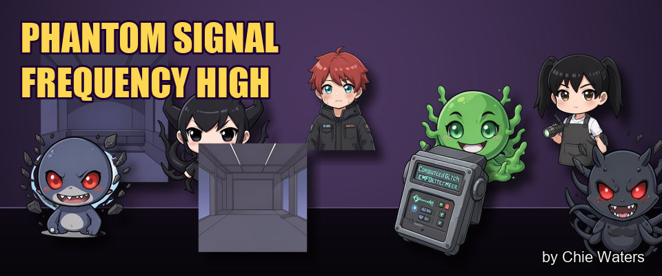 Phantom Signal — 320 2D Assets for Ghost-Hunting Visual Novels