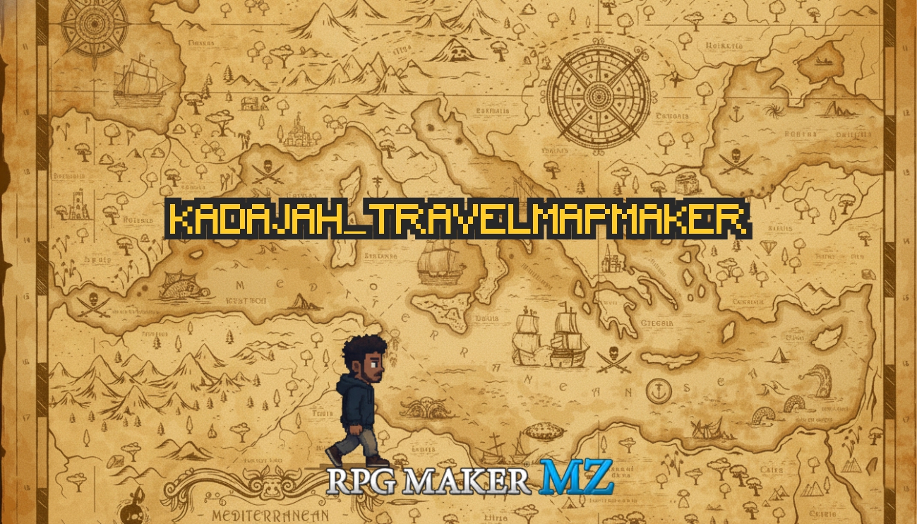 Cover image for Kadajah's Travel Map Maker - World Map Builder for RPG Maker MZ