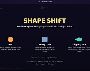 Shape Shift [Free] [Platformer]