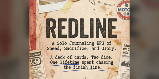 Cover image for REDLINE a Formula 1 Solo Journaling RPG