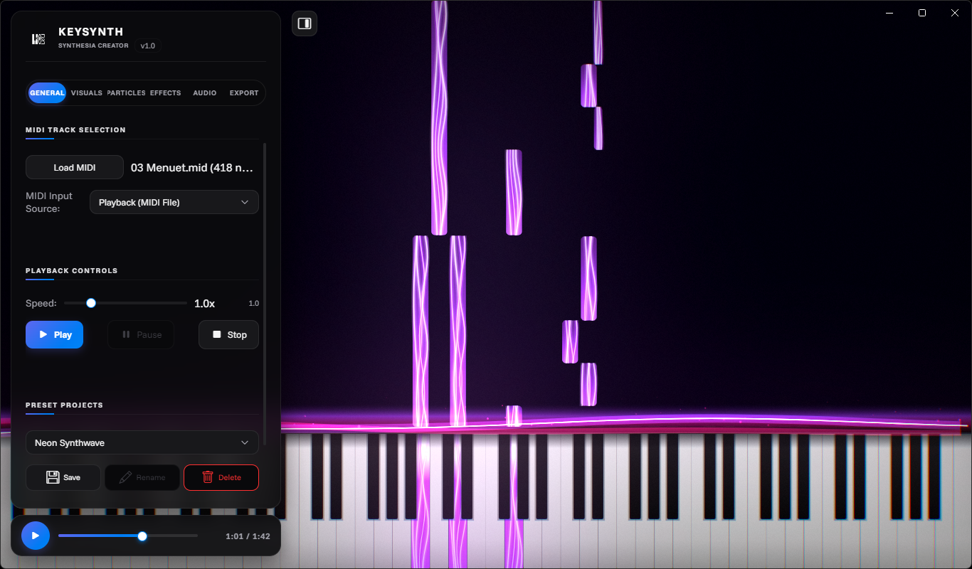 KeySynth Studio UI