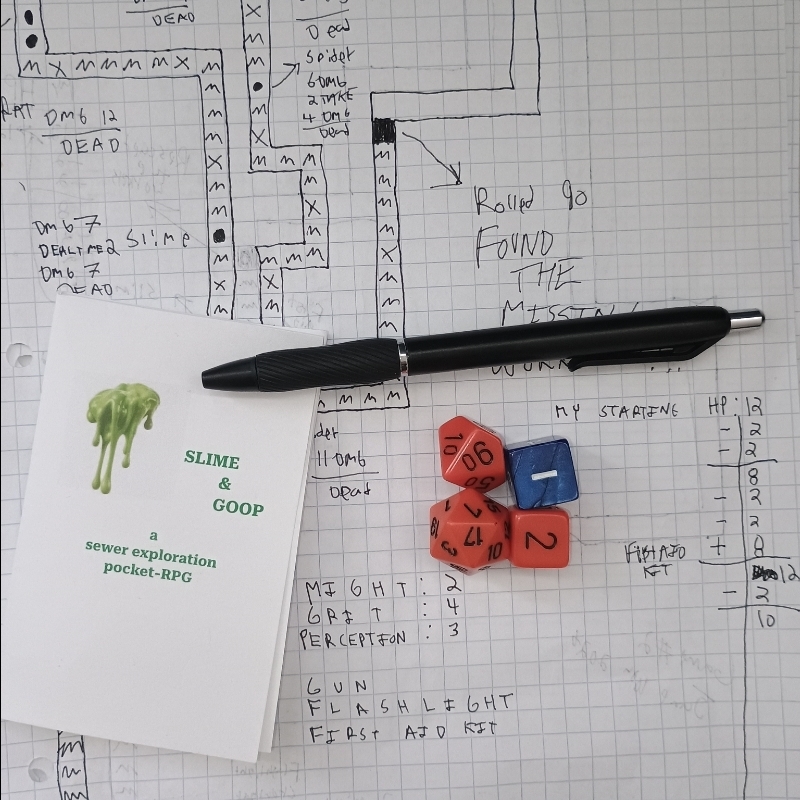 Cover image for Slime & Goop (a solo sewer exploration pocket-RPG)