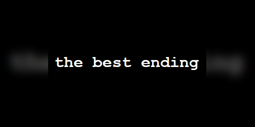Cover image for the best ending
