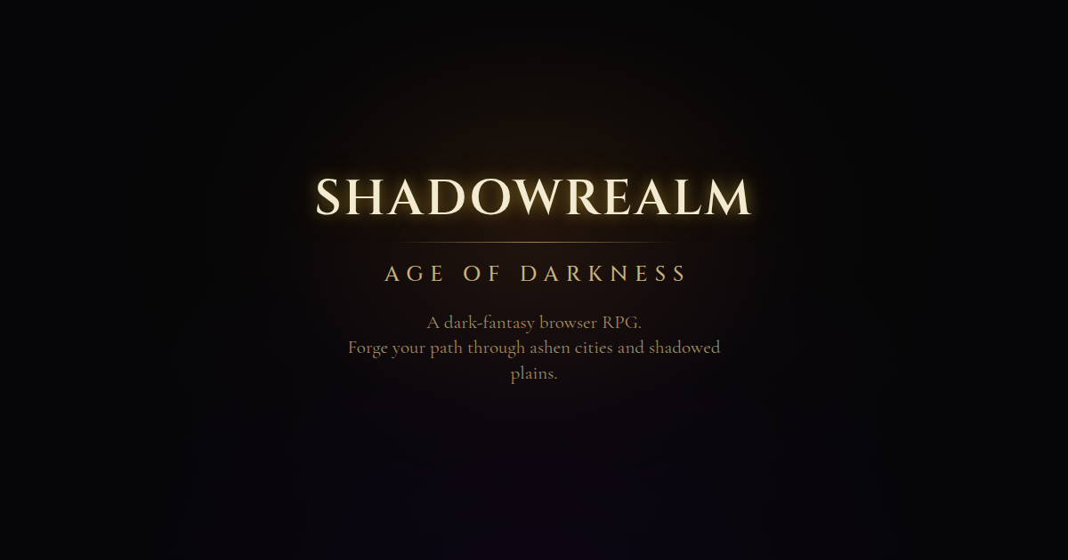 Cover image for Shadowrealm: Age of Darkness