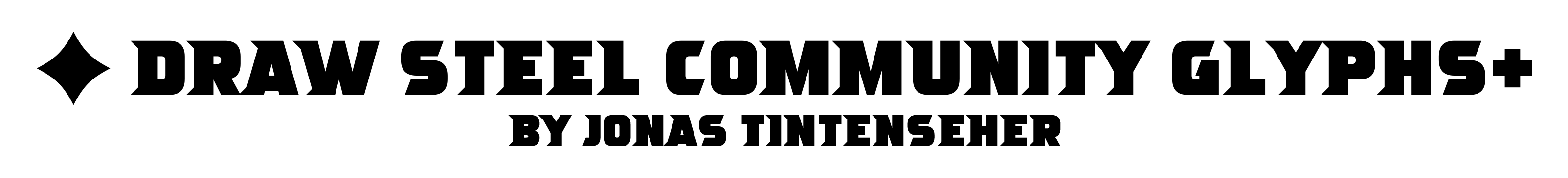 Draw Steel Community+ Glyphs Font