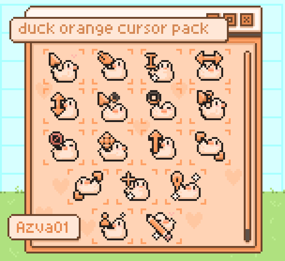 Orange duckling Cursor Pack preview