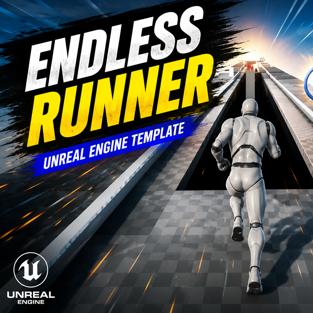 Unreal Engine 5.7 Endless Runner Template by CG BOSS Games