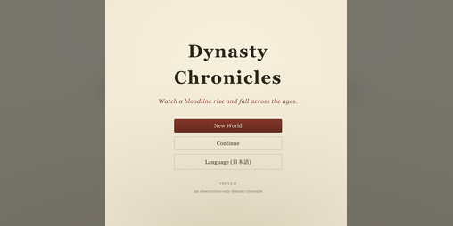 Cover image for Dynasty Chronicles