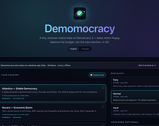 Demomocracy [$4.00] [Simulation] [macOS]