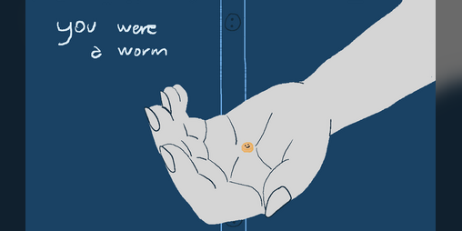 Cover image for you were a worm