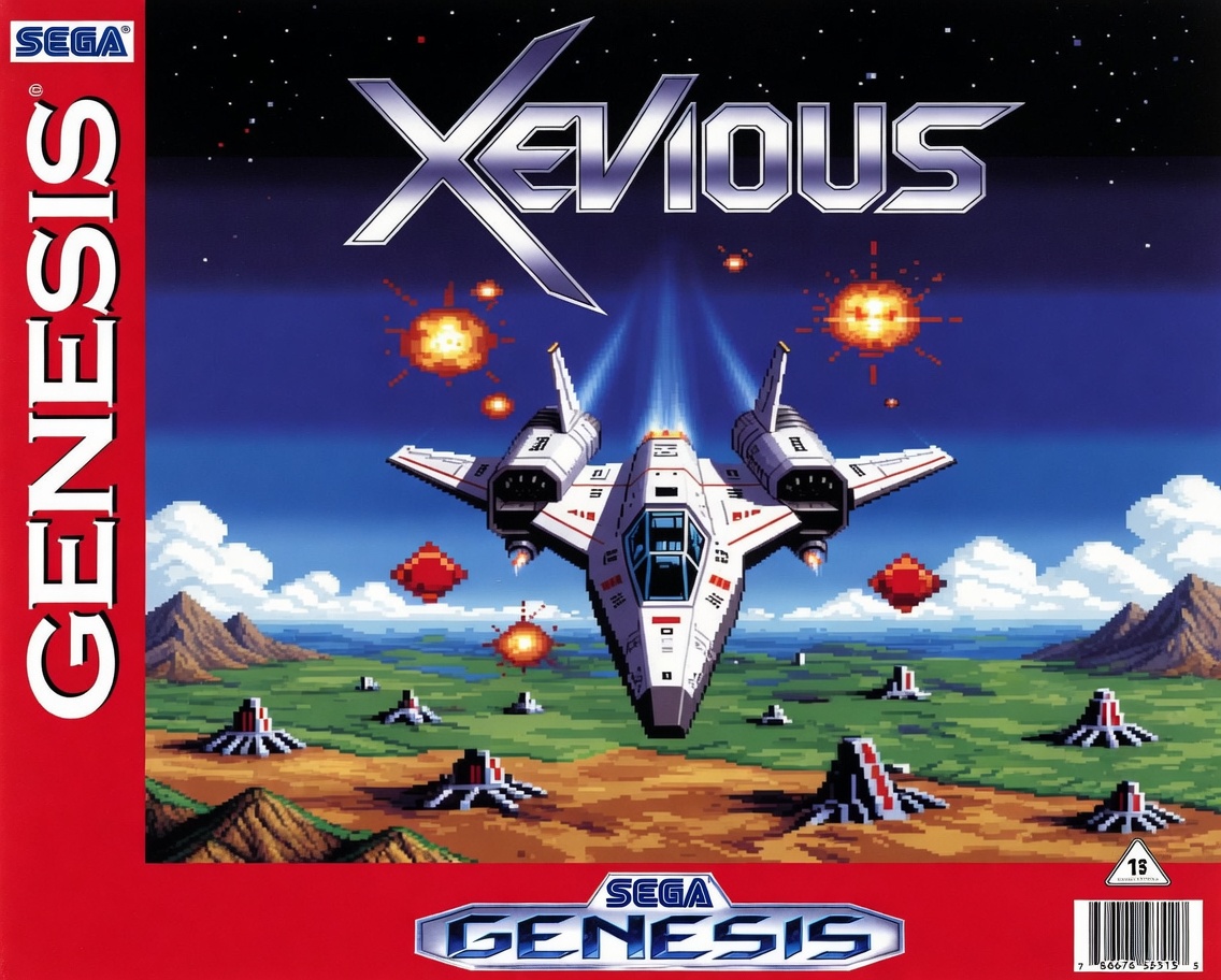 Cover image for Xevious for Mega Drive and 32X