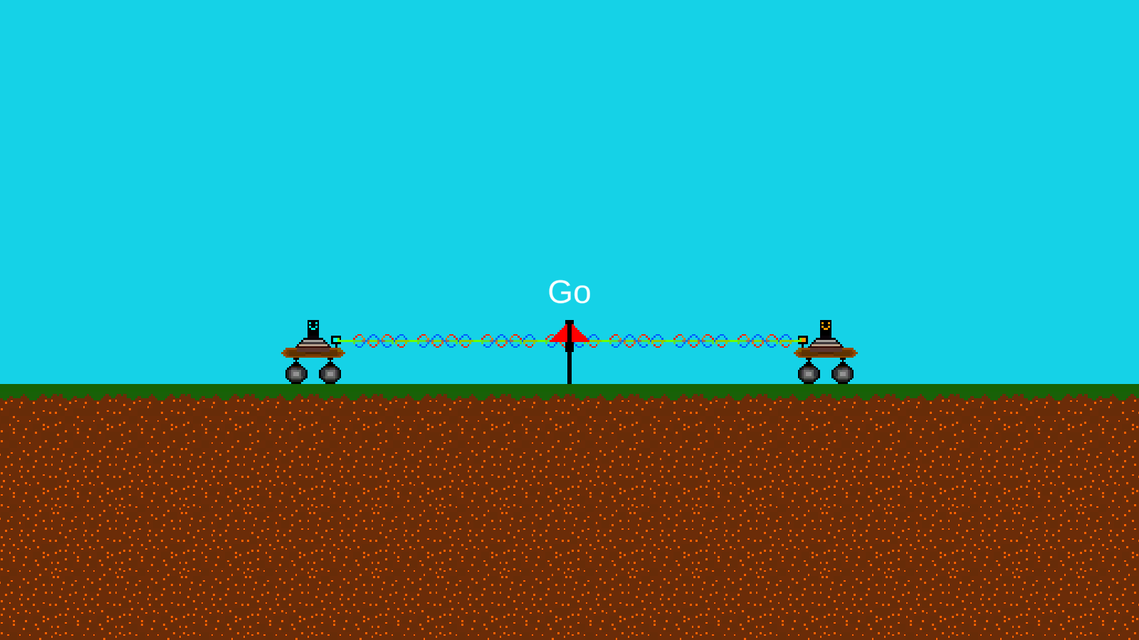 Laser tug of war
